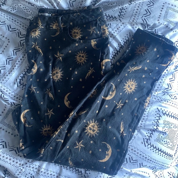 Dolls Kill Denim - SOLD Dollskill Horoscope Walk the Moon Denim Jeans